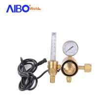 Full Brass Gas Co2 Argon Pressure Regulator with Electrical Heater